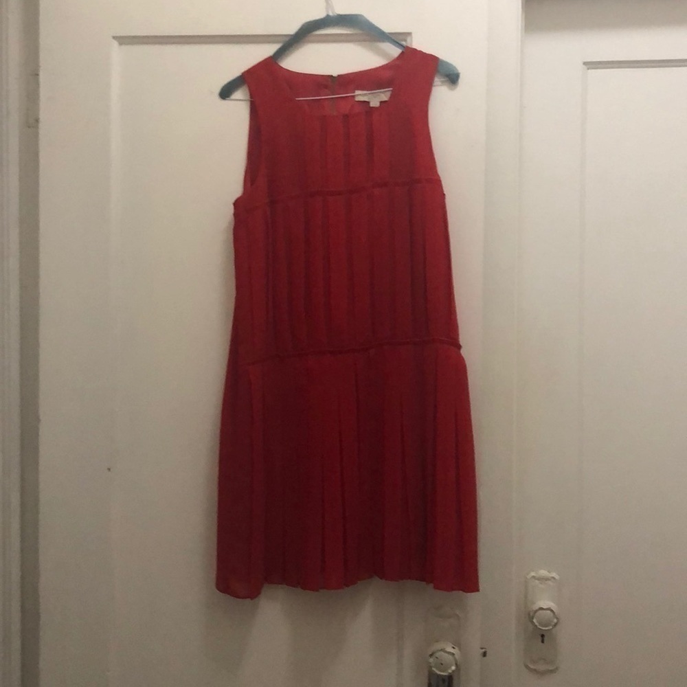 ANN Taylor LOFT pleated shift dress.